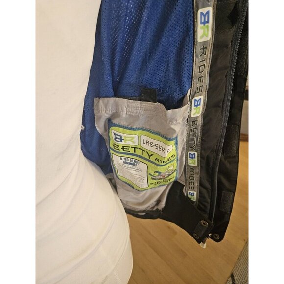 Betty Rides Lab Series Snowboarding Ski Jacket Wmn's Sz M Black Powder Skirt Zip - Picture 10 of 11